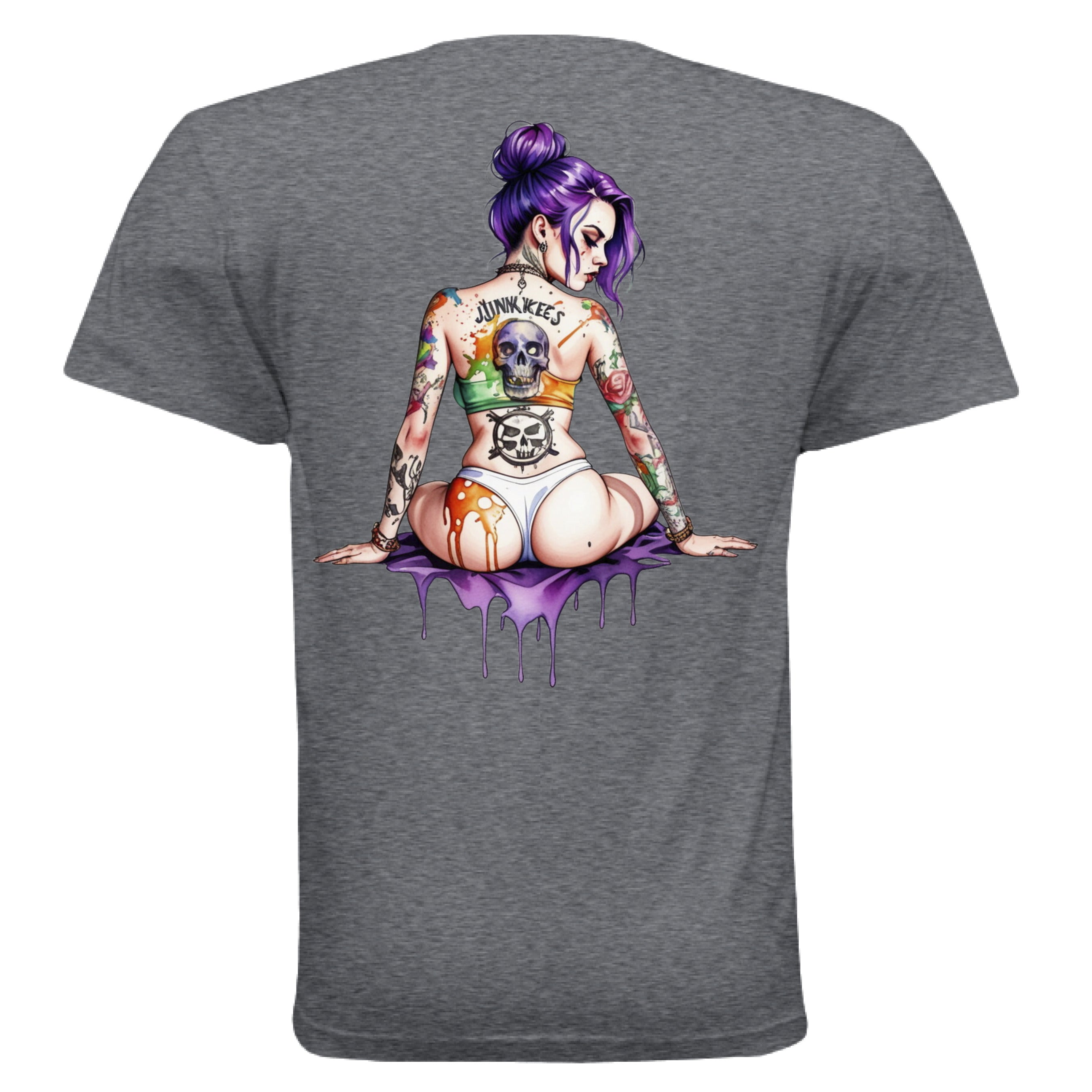 Dark Heather Grey - BACK